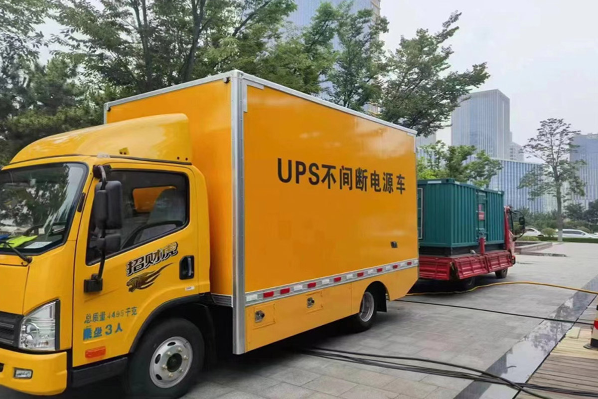 泗水发电机租赁施工现场